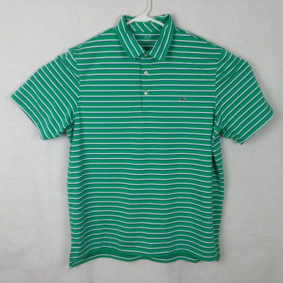 Vineyard Vines Other - Vineyard Vines Mint Green Striped Polo Shirt Large